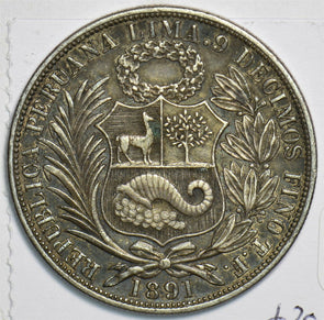 Peru 1891 Sol 491385 combine shipping