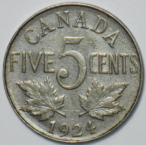 Canada 1924 5 Cents 150987 combine shipping