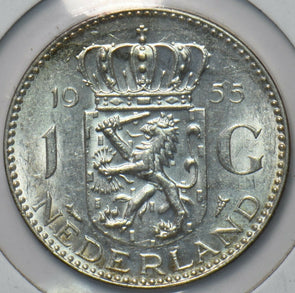 Netherlands 1955 Gulden Lion animal 193952 combine shipping