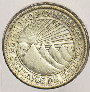 Nicaragua 1928 25 Centavos 199107 combine shipping