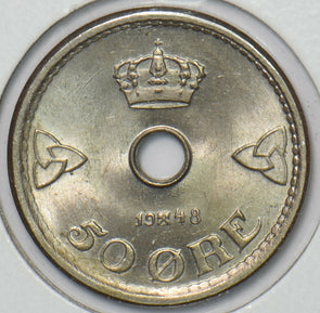 Norway 1998 50 Ore CH BU 295236 combine shipping