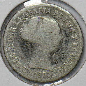 Spain 1854 2 Reales 193185 combine shipping
