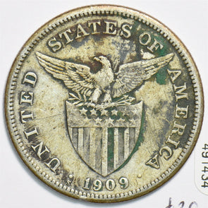 Philippines 1909 Peso 491434 combine shipping