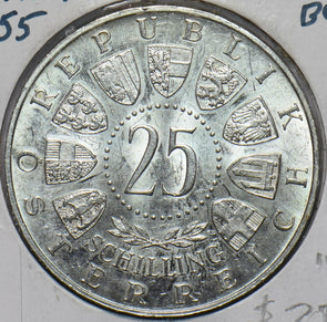 Austria 1955 25 Schilling 292539 combine shipping