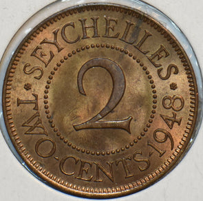 Seychelles 1948 2 Cents 297440 combine shipping