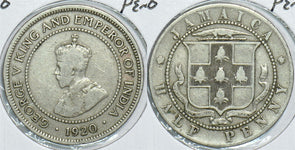 Jamaica 1920 1/2 Penny 198506 combine shipping