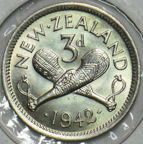 New Zealand 1942 3 Pence 297592 combine shipping