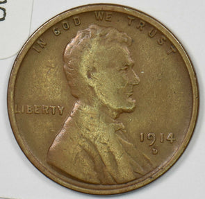 1914-D Lincoln Wheat Cent VG U0455
