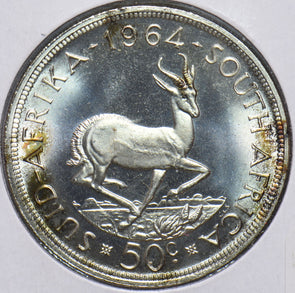 South Africa 1964 50 Cents Springbok animal 490260 combine shipping