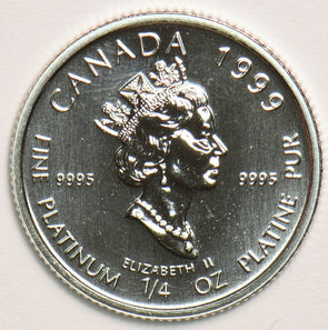 Canada 1999 10 Dollars platinum 1/4oz Platinum Polar Bear GL0178 combine shippin