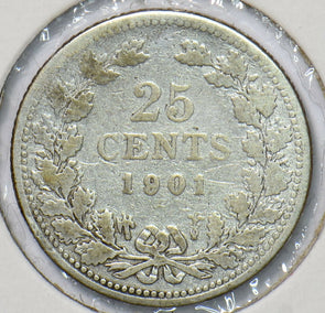 Netherlands 1901 25 Cents  291309 combine shipping