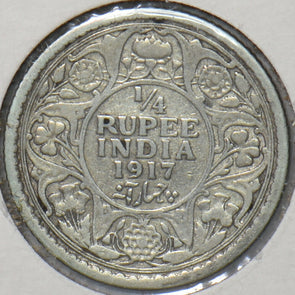 British India 1917 C 1/4 Rupee 194477 combine shipping