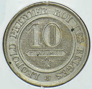 Belgium 1862 10 Centimes Lion animal  290378 combine shipping