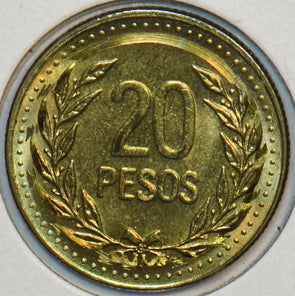 Colombia 1991 20 Pesos Condor animal 903616 combine shipping