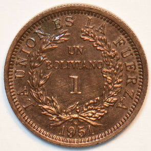 Bolivia 1951 Boliviano Alpaca animal 151451 combine shipping