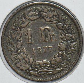 Switzerland 1877 Franc 902771 combine shipping