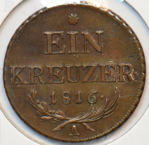 Austria 1816 A Kreuzer Eagle animal 193375 combine shipping