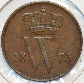 Netherlands 1875 Cent Lion animal 296343 combine shipping