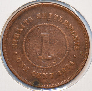 Straits Settlements 1874 H Cent 193469 combine shipping