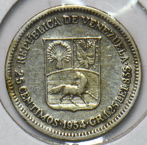 Venezuela 1954 25 Centimos Horse animal 902709 combine shipping