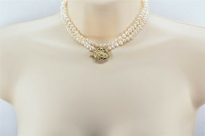 Pearl 18K Gold Necklace GN0007