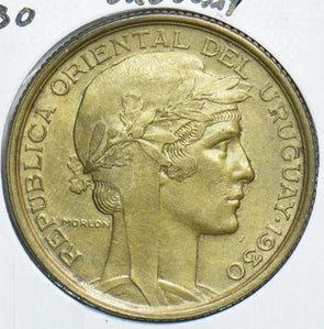 Uruguay 1930 10 Centesimos Puma animal 198527 combine shipping