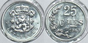 Luxembourg 1963 25 Centimes 153907 combine shipping