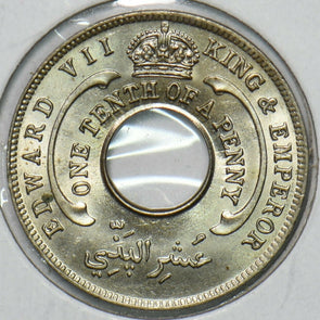 British West Africa 1908 1/10 Penny 240425 combine shipping