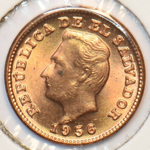 El Salvador 1956 Centavo BU 295539 combine shipping