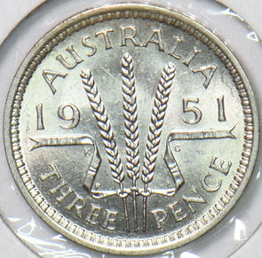 Australia 1951 3 Pence  291015 combine shipping