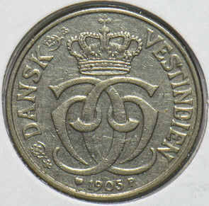 Denmark 1905 5 Cents 192488 combine shipping