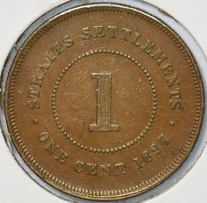 Straits Settlements 1897 Cent  291072 combine shipping