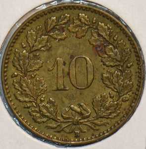 Switzerland 1918 10 Rappen 297476 combine shipping