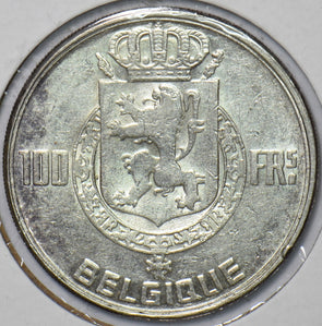 Belgium 1950 100 Francs Lion animal 295795 combine shipping