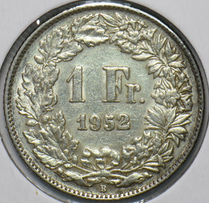 Switzerland 1952 Franc 193847 combine shipping