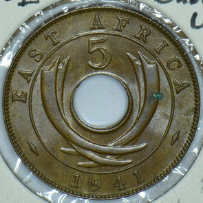 East Africa 1941 5 Cents Choice UNC 290757 combine shipping