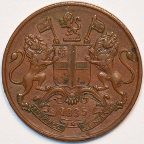 India British 1835 1/4 Anna Lion animal East India Co 296239 combine shipping