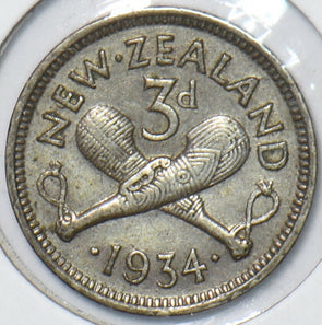 New Zealand 1934 3 Pence 151322 combine shipping