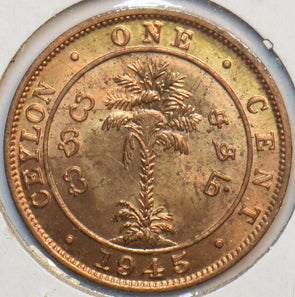 Ceylon 1945 Cent 193968 combine shipping