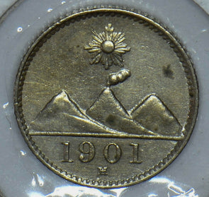 Guatemala 1901 1/4 Real 190760 combine shipping