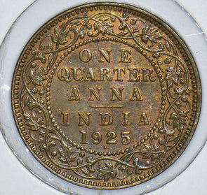 British India 1925 1/4 Anna 190748 combine shipping