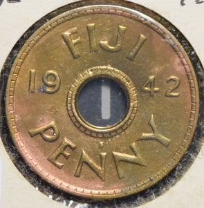 Fiji 1942 Penny  150201 combine shipping
