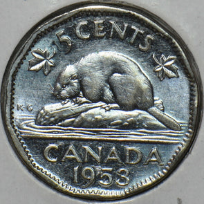 Canada 1953 s/S 5 Cents Beaver animal 152157 combine shipping