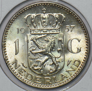 Netherlands 1957 Gulden Lion animal 295173 combine shipping
