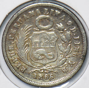 Peru 1866 Dinero 192776 combine shipping