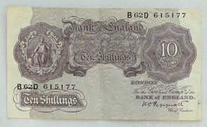 Great Britain 1940 10 Shillings P 366. HO Peppiatt VF RC0447 combine shipping