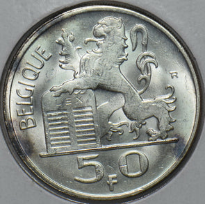 Belgium 1954 Km 136 50 Francs Lion 490893 combine shipping