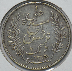 Tunisia 1892 Franc 294183 combine shipping