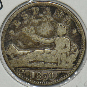 Spain 1870 Peseta 297160 combine shipping