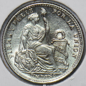 Peru 1908 Dinero 293813 combine shipping